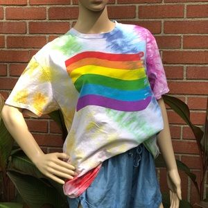 PRIDE Custom Tie Dyed Tshirt - Custom Limited Run
